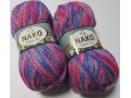 Пряжа Nako BEBE MIX 86829 яркий розовый меланж